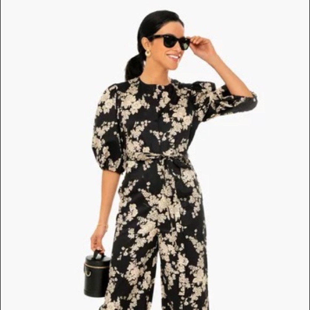 Rebecca Taylor Tie Waist Gabrielle Flyer Jumpsuit